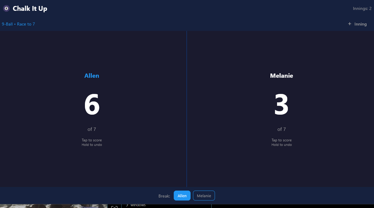 Match in progress